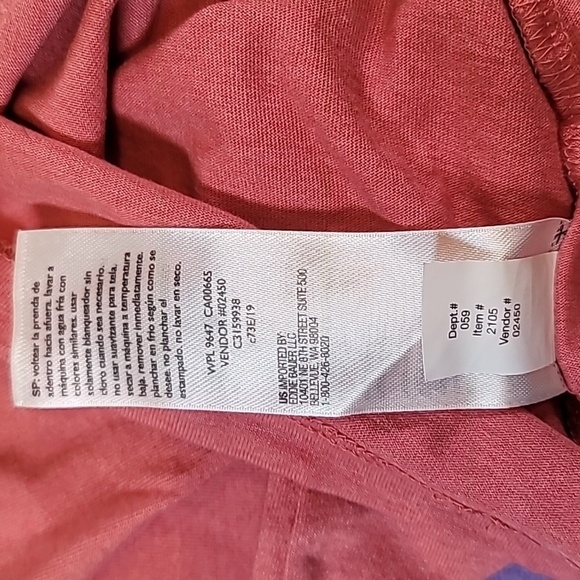0729. Eddie Bauer ~ V- Neck ~ Long Sleeve T ~  XXL ~ Pink Grapefruit Color ~ - Picture 7 of 11